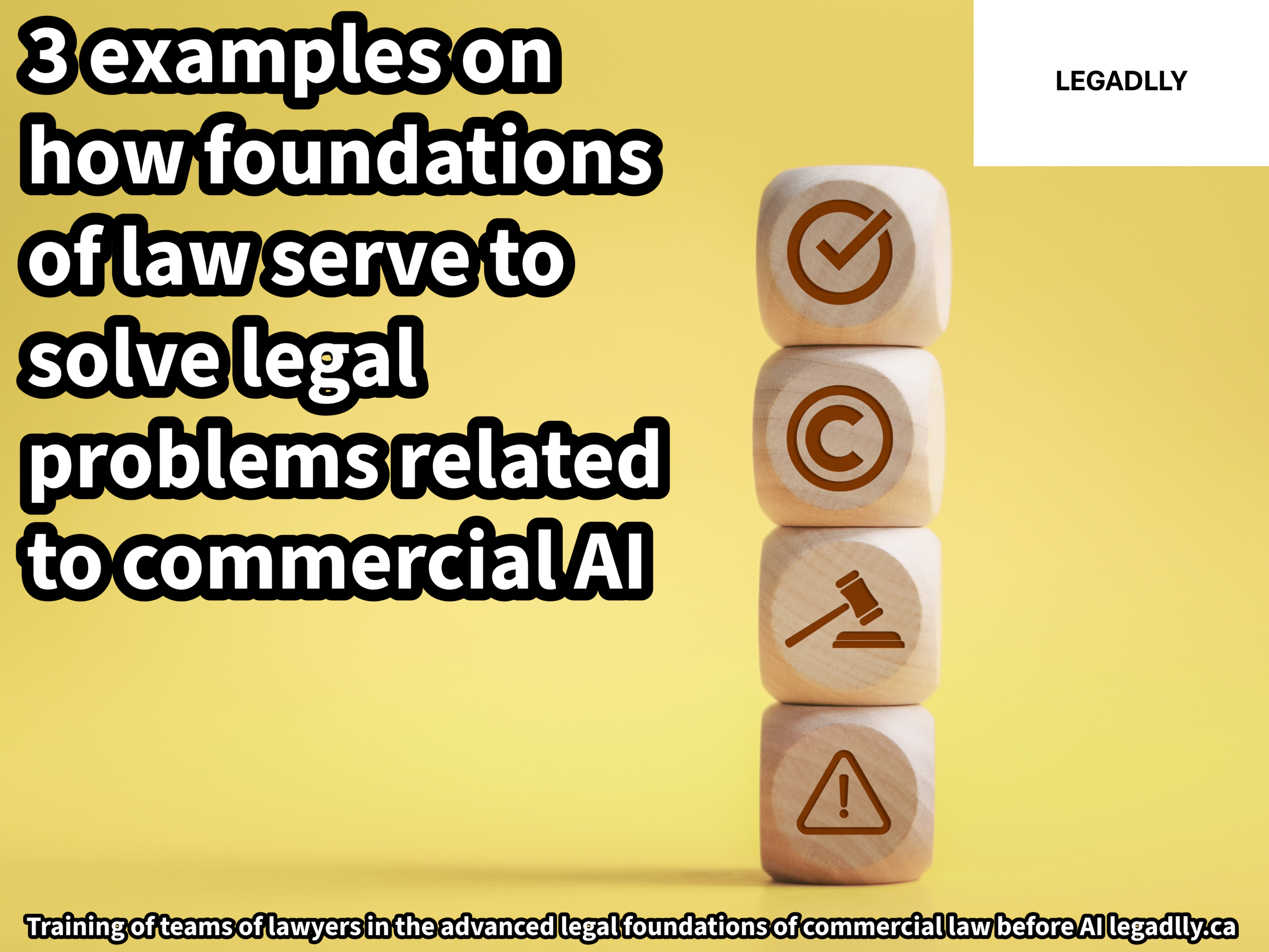 3 Examples of how foundations of law serve to solve legal problems related to commercial AI – LEGADLLY