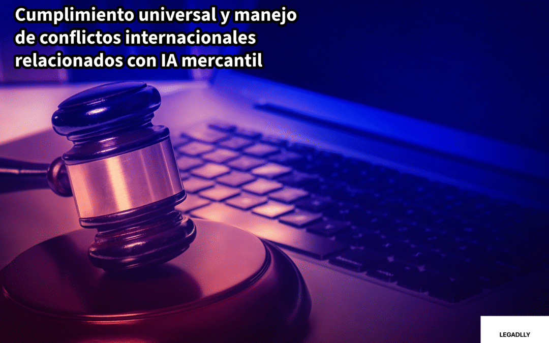 Cumplimiento universal y manejo de conflictos internacionales relacionados con IA mercantil LEGADLLY