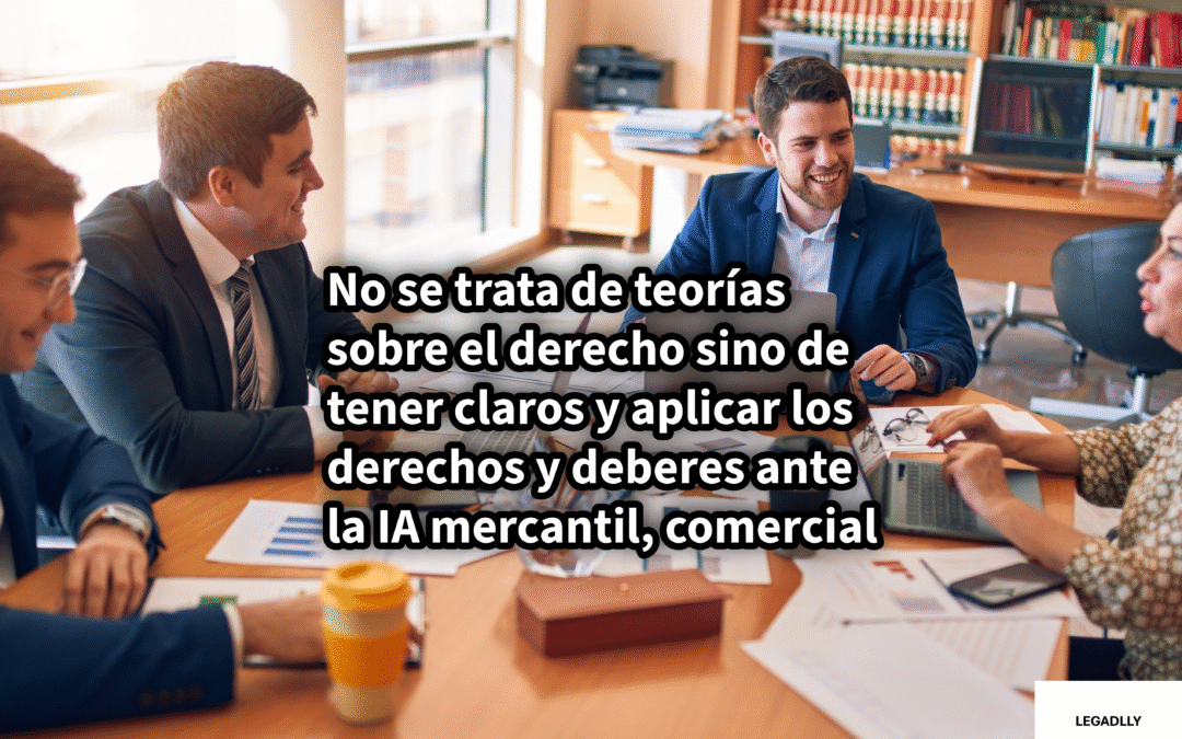 No se trata de teorías sobre el derecho sino de tener claros y aplicar los derechos y deberes ante la IA mercantil, comercial – LEGADLLY