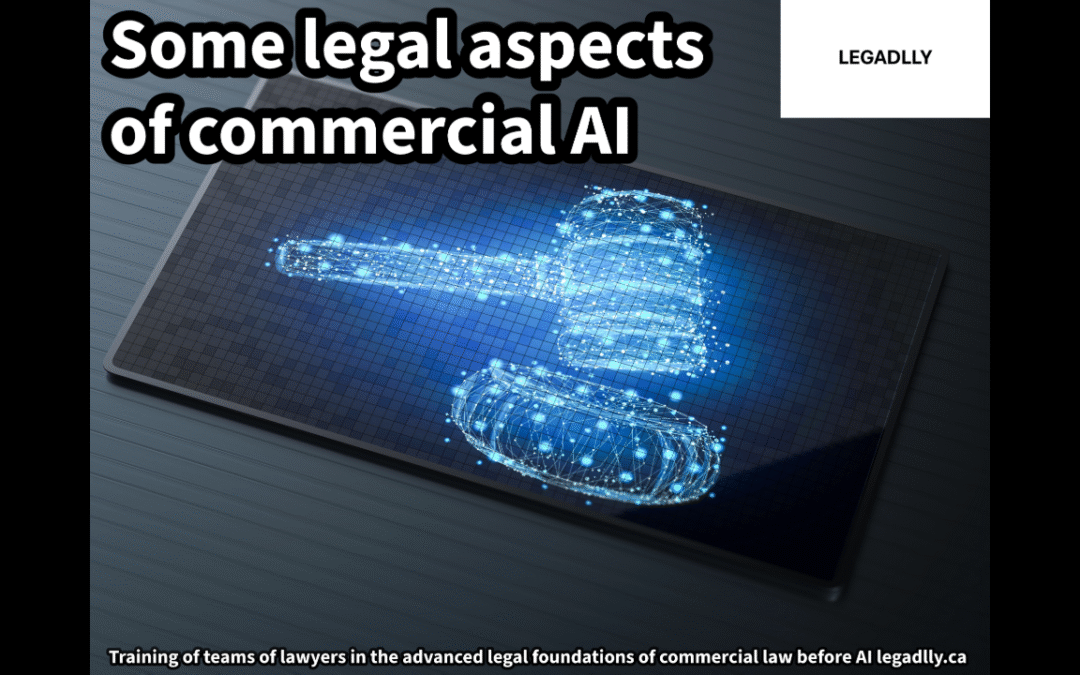 Some legal aspects of commercial AI – LEGADLLY