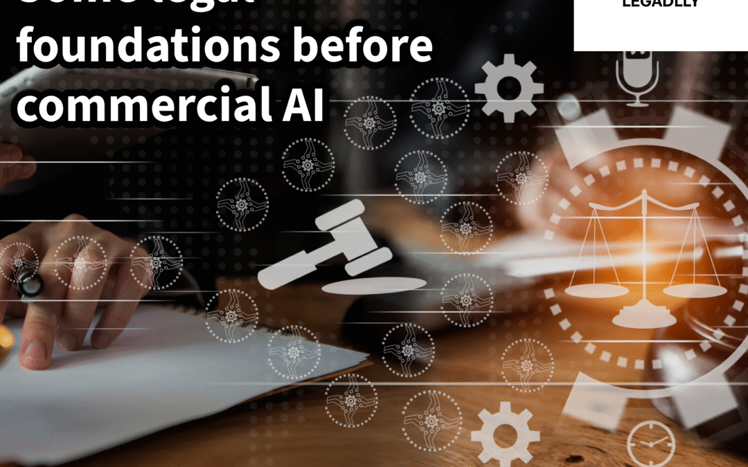 Some legal foundations before commercial AI – LEGADLLY