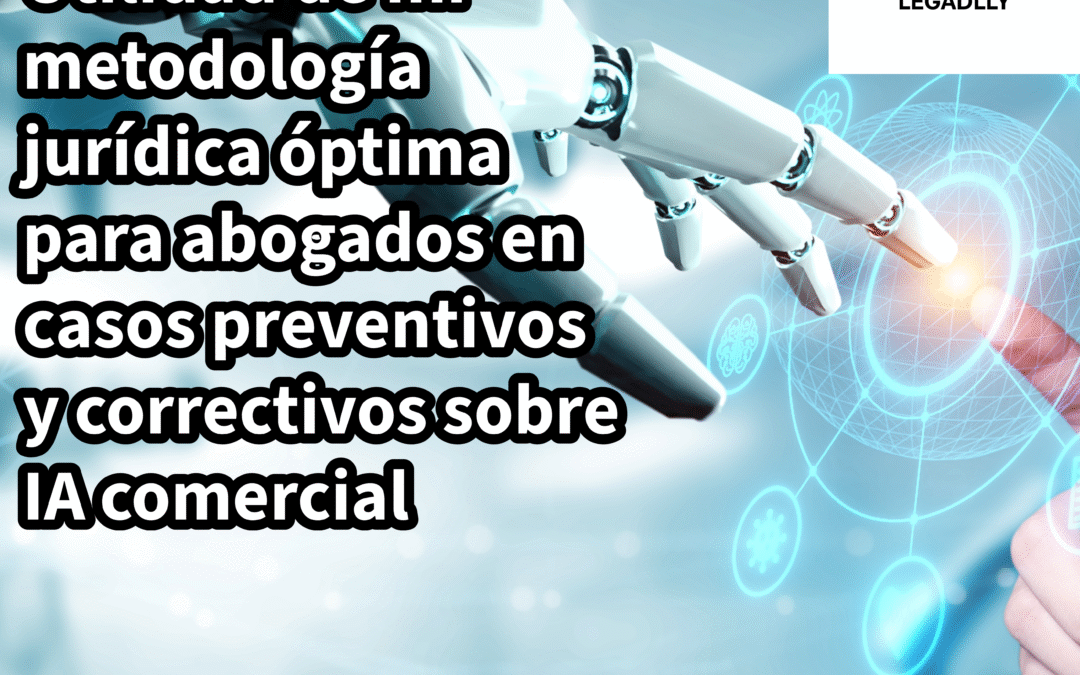 Utilidad de mi metodología jurídica óptima para abogados en casos preventivos y correctivos sobre IA comercial – LEGADLLY