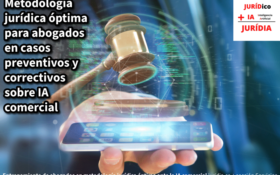 Metodología jurídica óptima para abogados en casos preventivos y correctivos sobre IA comercial – JURÍDIA