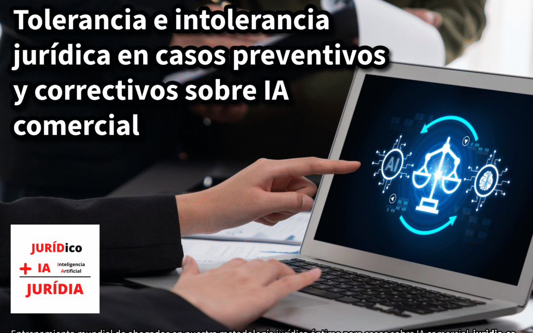 Tolerancia e intolerancia jurídica en casos preventivos y correctivos sobre IA comercial – JURÍDIA